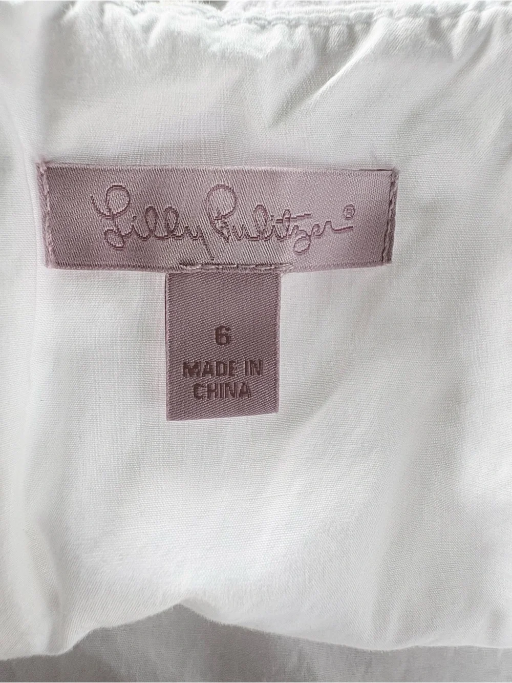 Lilly Pulitzer Tate White Eyelet Mini Skirt with scalloped hem Size 6 - Picture 7 of 11